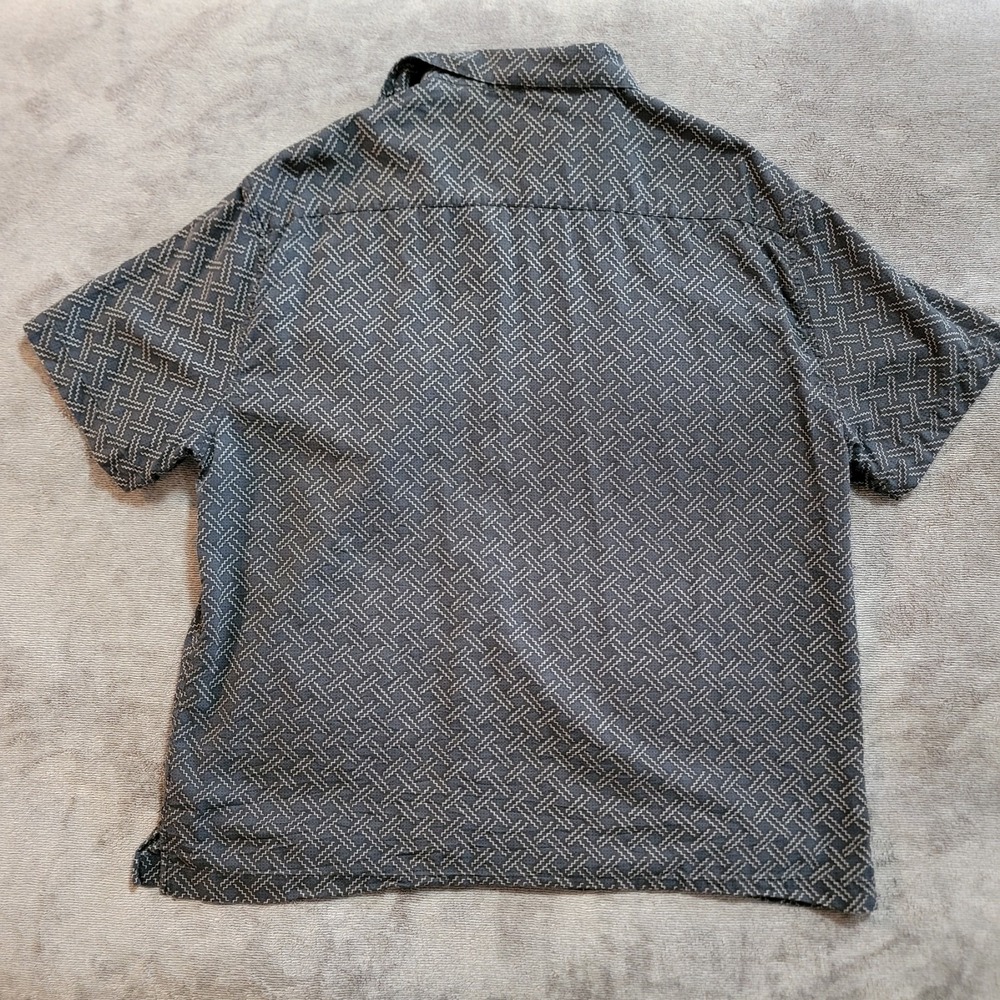Nat Nast‎ Men's Short Sleeve Silk Blend Button-Up Shirt Size XL - Picture 3 of 3